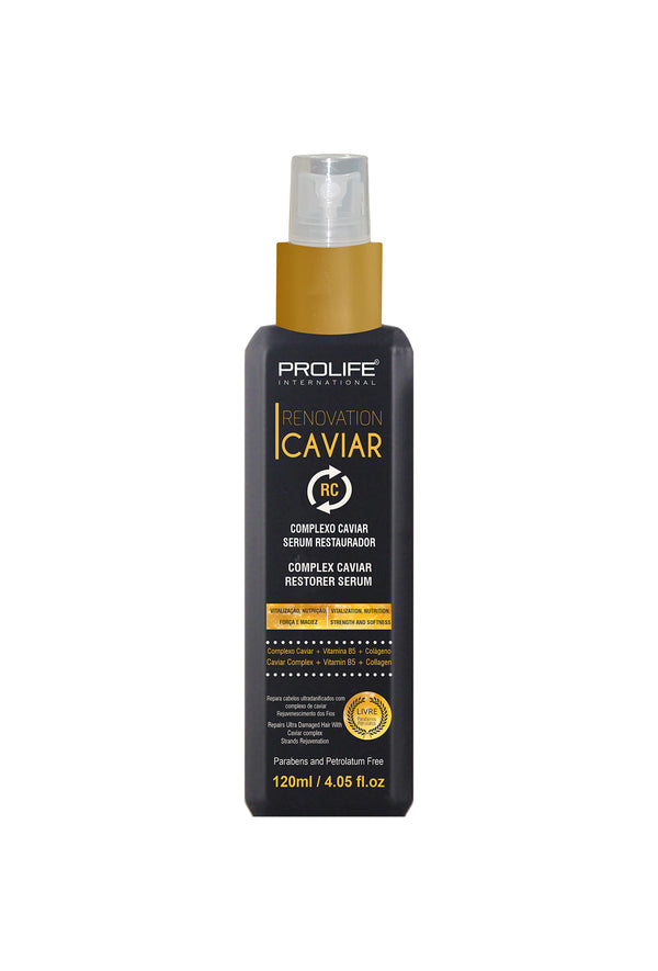 سيروم ترميم الشعر كافيار كومبلكس لإصلاح الشعر التالف جداً بالكولاجين وفيتامين بي 5 وكافيار كومبلكس 120 مل صنع في البرازيل