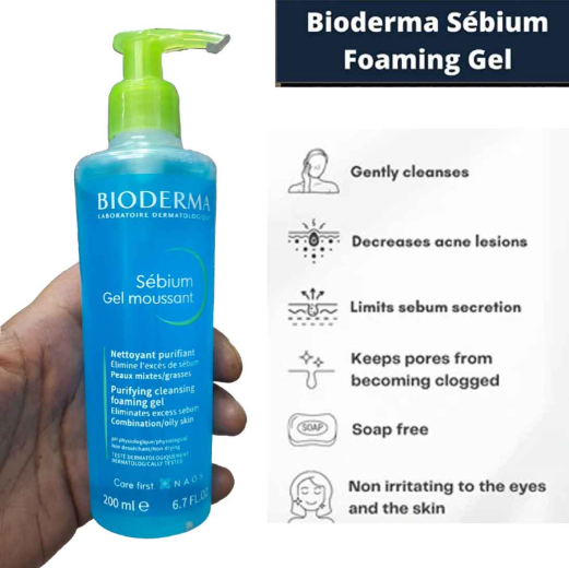 Sebium Moussant Purifying Cleansing Foaming Gel 500ml Special 2 For 119 AED