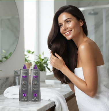 Prostyle Keratin Shampoo & Conditioner Sulphate & Parabene for smoth and long lasting result Free 250ml X2